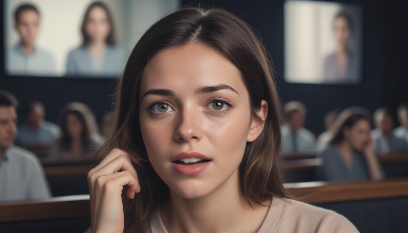 AI analyzing facial expressions and emotional data points