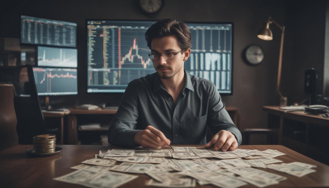 Illustration showing dividends flowing into a stock chart, symbolizing income from stocks
