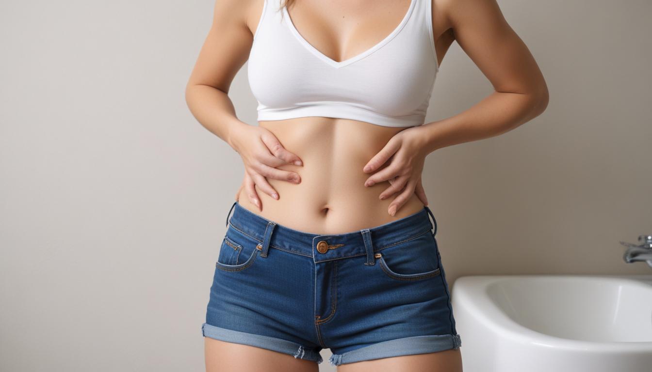Illustration depicting the connection between the brain and the gut, showing how stress impacts digestive health.