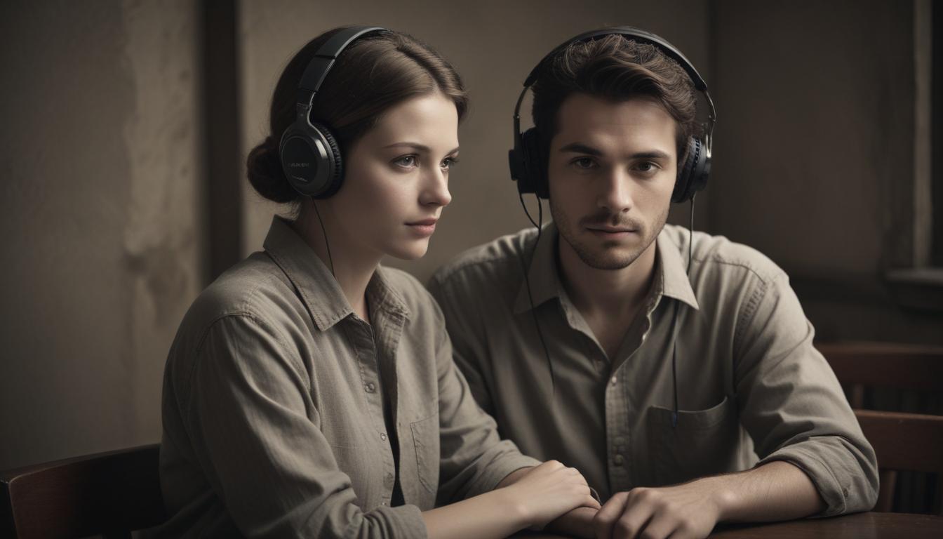 Person actively listening to another person, showing engagement and understanding