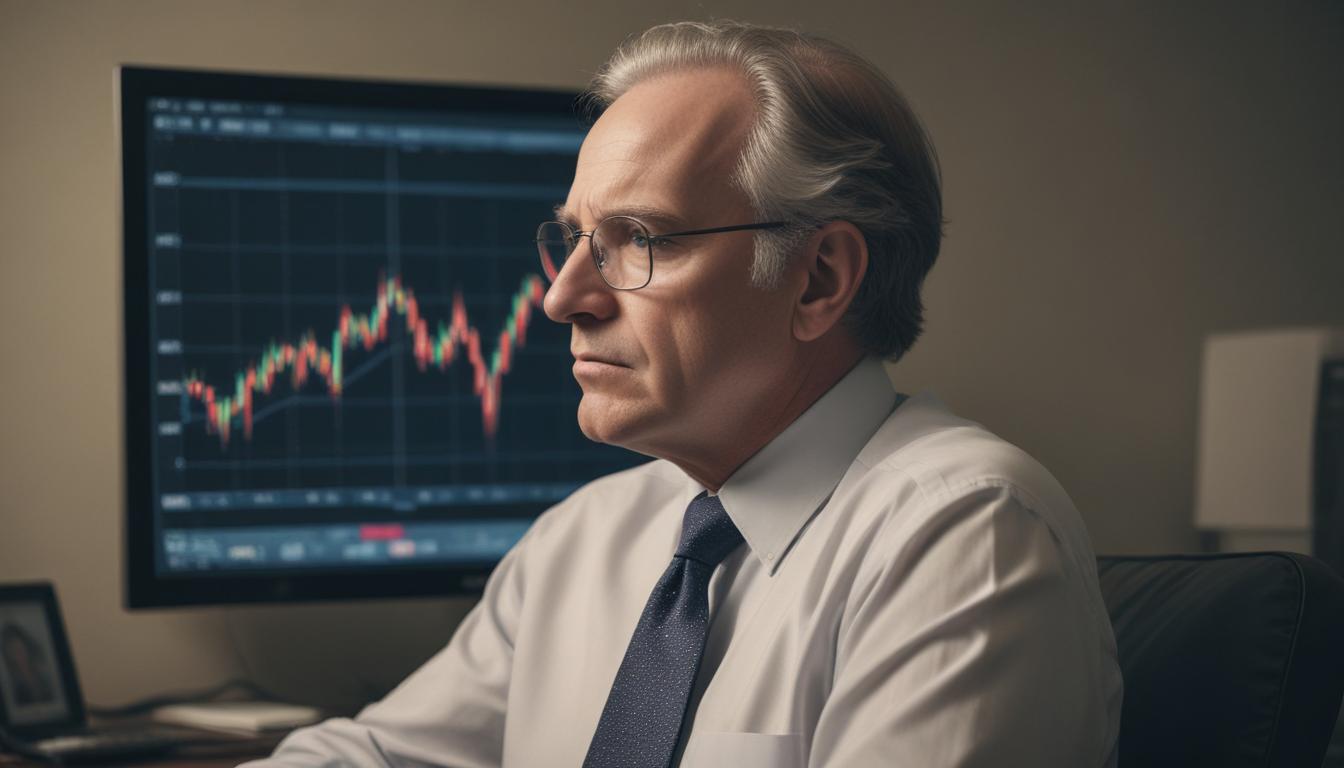 Illustration of a brain entangled in financial symbols like money, charts, and arrows, representing the complexities of behavioral finance